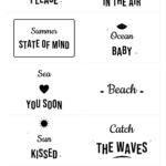 Summer & Beach SVG Bundle – 10 hand-lettered SVG cut files for Cricut and Silhouette