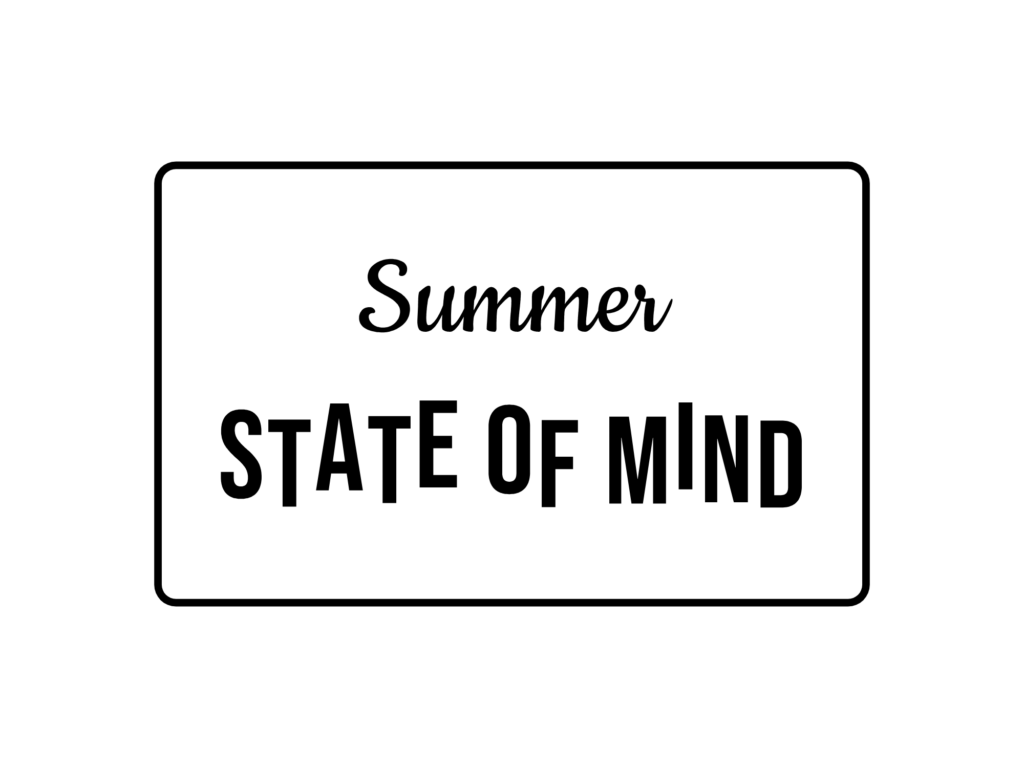 Summer STATE OF MIND — hand-lettered SVG cut file