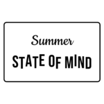 Summer STATE OF MIND — hand-lettered SVG cut file