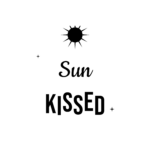 Sun KISSED — hand-lettered SVG cut file