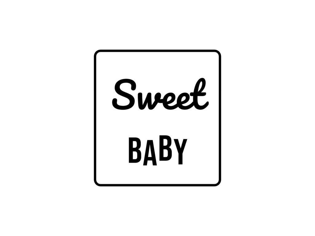 Sweet BABY — hand-lettered SVG cut file