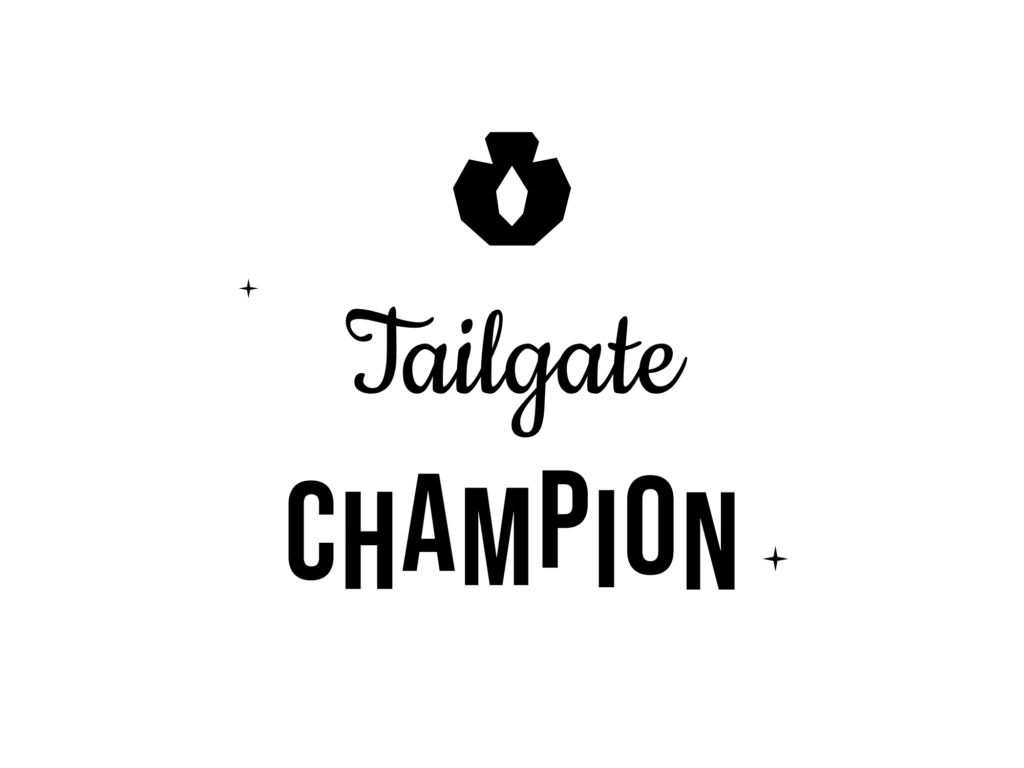 Tailgate CHAMPION — hand-lettered SVG cut file