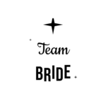 Team BRIDE — hand-lettered SVG cut file