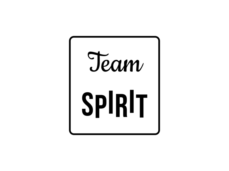 Team SPIRIT — hand-lettered SVG cut file