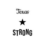 Texas STRONG — hand-lettered SVG cut file