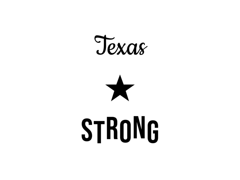 Texas STRONG — hand-lettered SVG cut file