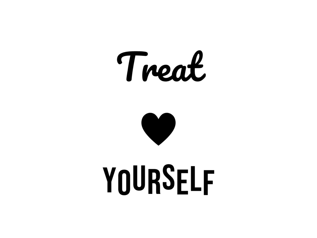 Treat YOURSELF — hand-lettered SVG cut file