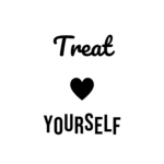 Treat YOURSELF — hand-lettered SVG cut file