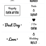 Wedding Day SVG Bundle – 10 hand-lettered SVG cut files for Cricut and Silhouette