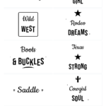 Western & Country SVG Bundle – 10 hand-lettered SVG cut files for Cricut and Silhouette